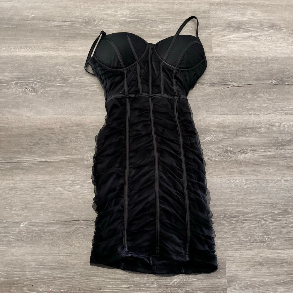 Blashe Bodycon Dress Black Corset Size Small NEW